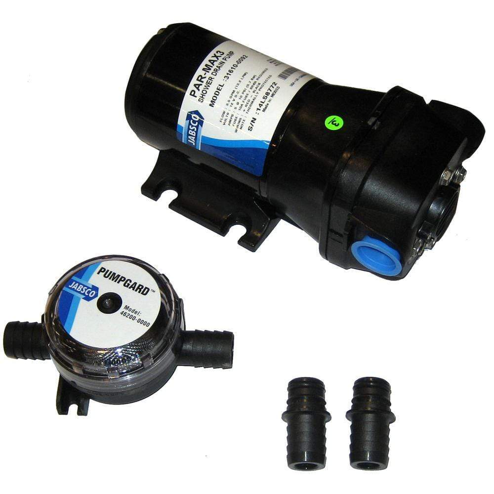 Jabsco Qualifies for Free Shipping Jabsco PAR-Max 3 Shower Drain Pump 12v 3.5 GPM #31610-0092