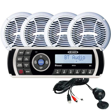 JENSEN Qualifies for Free Shipping JENSEN AM/FM/USB Waterproof Bluetooth Stereo #CPM200 MS2A