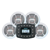 JENSEN Qualifies for Free Shipping Jensen Waterproof AM/FM/BT with 4 AMS602W Speakers #JMS4SPKG
