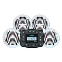 JENSEN Qualifies for Free Shipping Jensen Waterproof AM/FM/BT with 4 AMS602W Speakers #JMS4SPKG