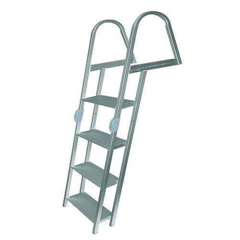 JIF Marine Products Oversized - Not Qualified for Free Shipping JIF Marine Ladder 4-Step Angled Folding #ERR4