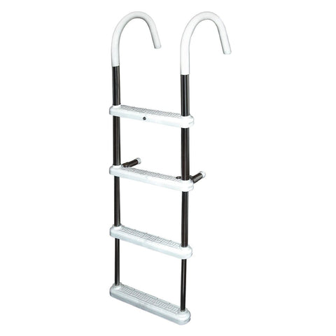 JIF Marine Products Qualifies for Free Shipping JIF Marine Products 4-Step Gunwale 11" Hook Ladder SS 316 #DMT4-11