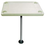 JIF Marine Products Qualifies for Free Shipping JIF Marine Products Ivory Rectangular Table Kit #DSH-KS