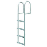 JIF Marine Products Not Qualified for Free Shipping JIF Marine Products Stationary Ladder Aluminum Wide 4-Step #DJV4W