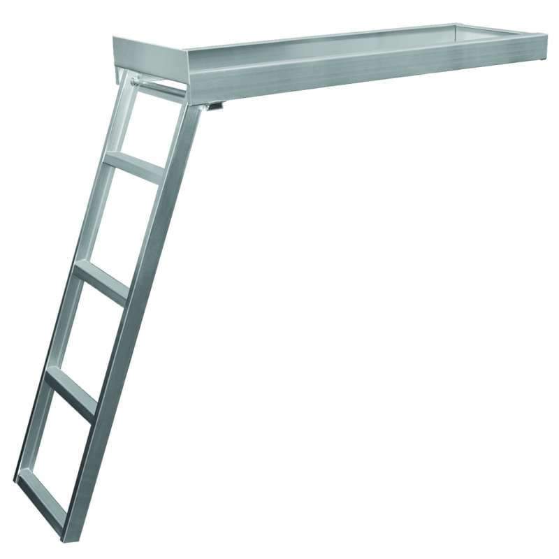 JIF Marine Products Oversized - Not Qualified for Free Shipping JIF Marine Products Under Deck Pontoon Ladder #CSD1