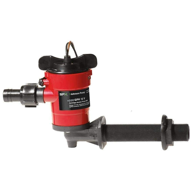Johnson Pump Qualifies for Free Shipping Johnson Pump 1000 GPH 90-Degree Cartridge Aerator Pump #38103