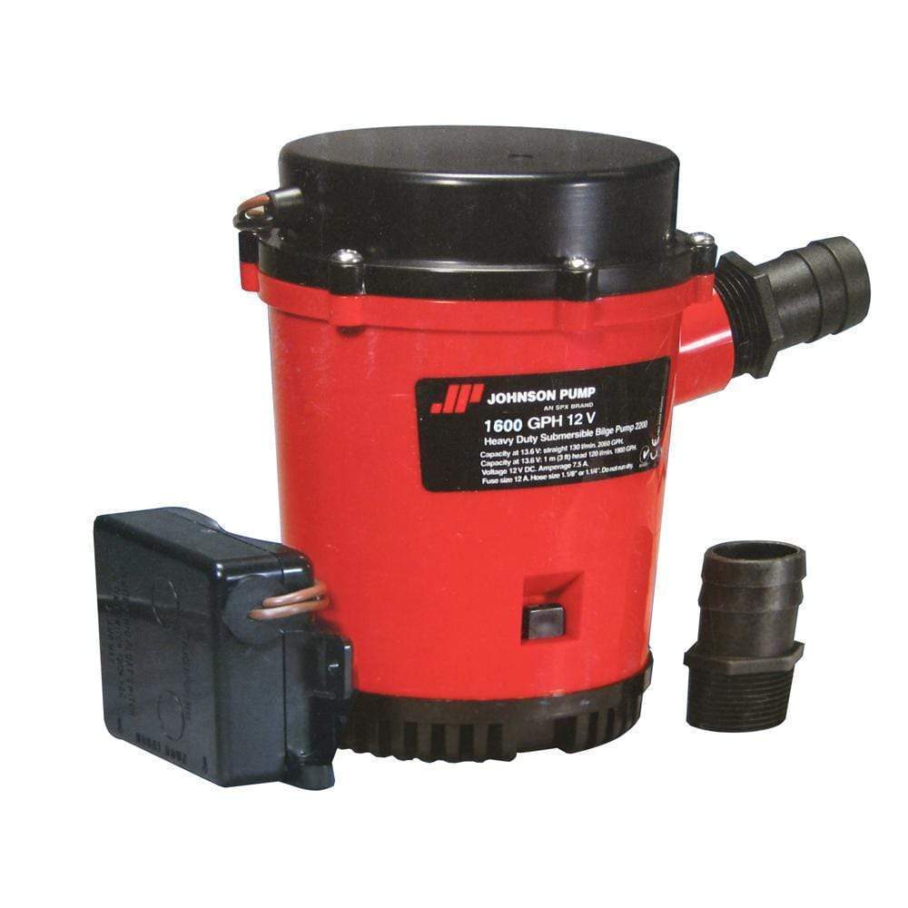 Johnson Pump Qualifies for Free Shipping Johnson Pump 1600 GPH Ultima Combo Auto Bilge Pump #01674-001
