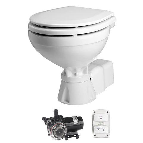 Johnson Pump Oversized - Not Qualified for Free Shipping Johnson Pump Compact Quiet Flush Toilet #80-47231-01