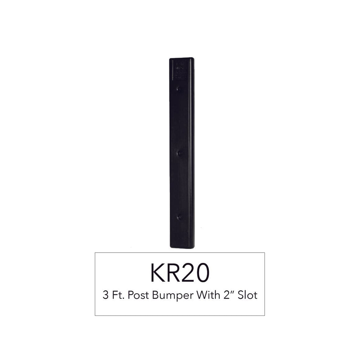 K & R Dock Products In-Store Pickup Only K&R Black Super Cushion 2" Slot #SC-KR20B