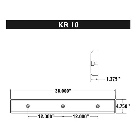 K & R Dock Products In-Store Pickup Only K&R Black Super Cushion Flat With Slot #SC-KR10B