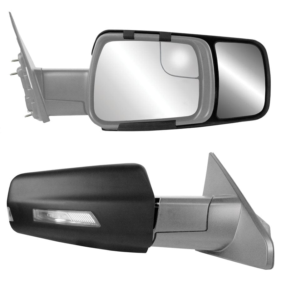 K-Source Qualifies for Free Shipping K-Source Snap & Zap Custom Fit Towing Mirror RAM 1500 Non-Classic 19+ Pr #80730