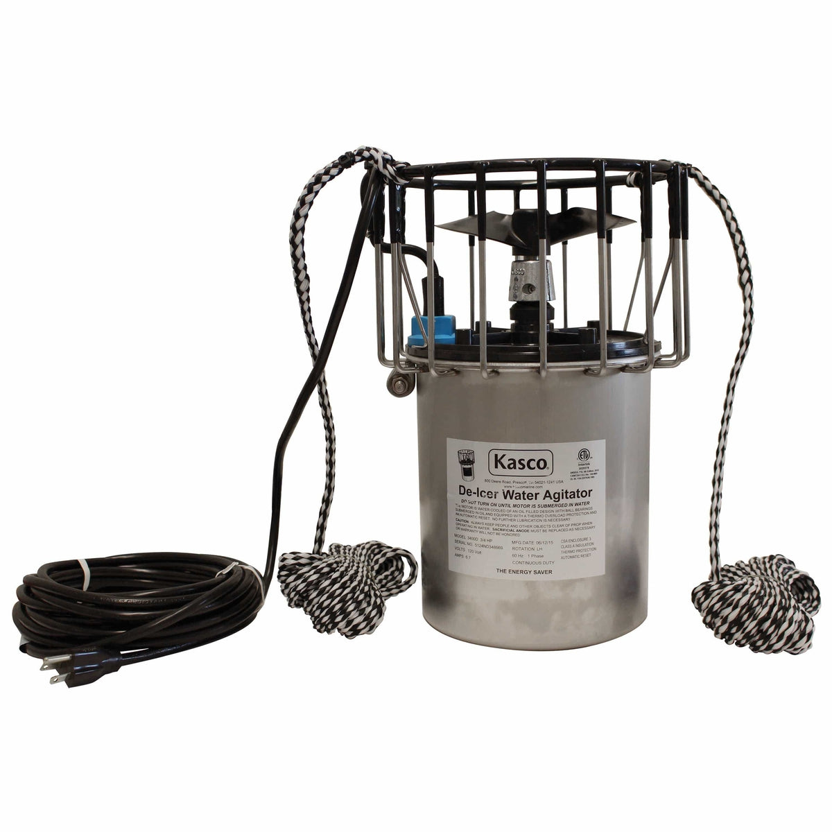 Kasco Marine Not Qualified for Free Shipping Kasco Marine De-Icer 3/4 HP 120v 50' Cord #3400D050