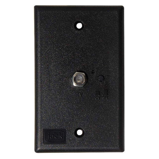 King-Dome Qualifies for Free Shipping King Jack Antenna Power Injector Switch Plate Black #PB1001