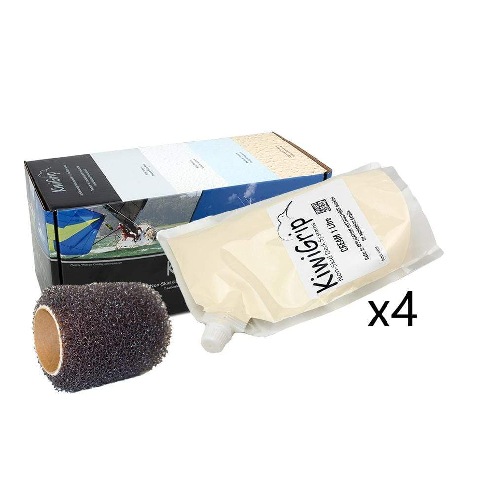 KiwiGrip Qualifies for Free Shipping Kiwigrip Cream 4 Liter Pouch With Roller #KG-4CP-R
