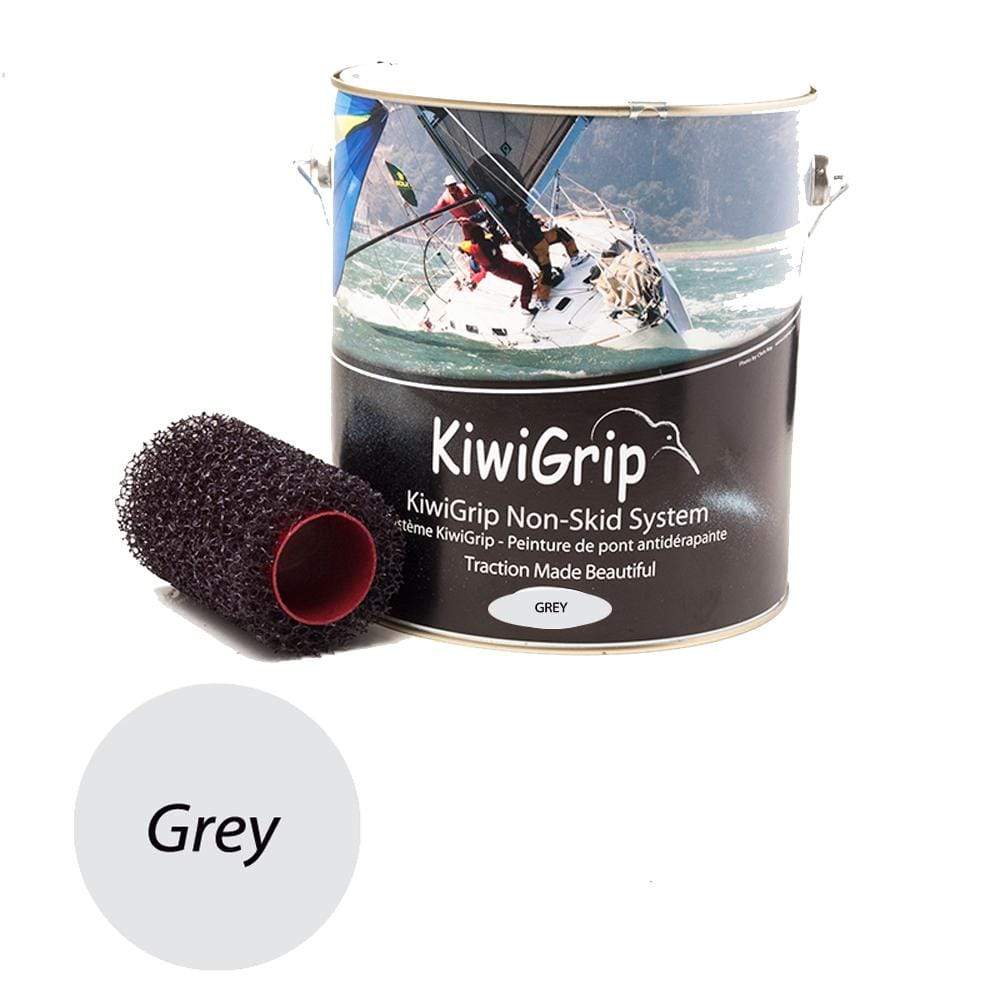 KiwiGrip Qualifies for Free Shipping Kiwigrip Grey 4 Liter Can and 4" Brush Bundle #KG-101-24R