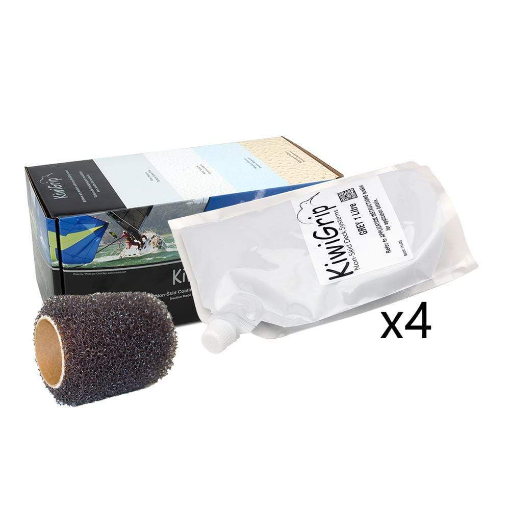 KiwiGrip Qualifies for Free Shipping Kiwigrip Grey 4 Liter Pouch and Roller #KG-4GP-R