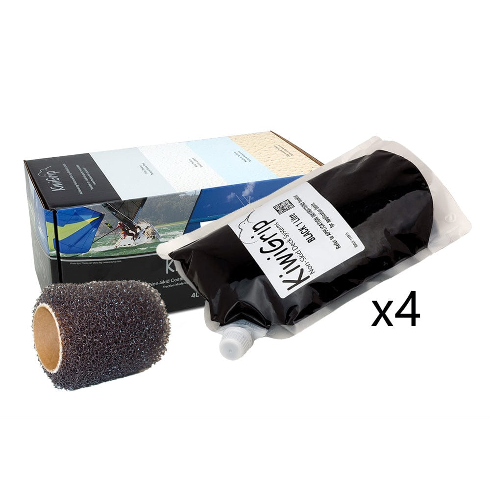 KiwiGrip Qualifies for Free Shipping KiwiGrip Non-Skid Black 4 Liter #KG-4BK-PR