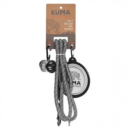Kuma Outdoor Gear Qualifies for Free Shipping Kuma Outdoor Gear 3-In-1 Dog Leash White/Black #KM-31DL-WB