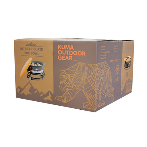 Kuma Outdoor Gear Not Qualified for Free Shipping Kuma Outdoor Gear Bear Blaze Fire Bowl 19" Orange/Graphite #KM-BBFB-GROR