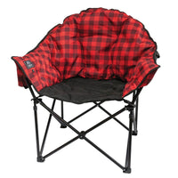 Kuma Outdoor Gear Not Qualified for Free Shipping Kuma Outdoor Gear Heated Lazy Bear Chair with 10,000 mAh Power Bank Red Plaid #KM-LBHCH-RB