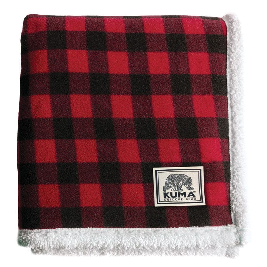 Kuma Outdoor Gear Qualifies for Free Shipping Kuma Outdoor Gear Lumberjack Sherpa Throw 60" X 70" Red Plaid #KM-LJST-LG-RB