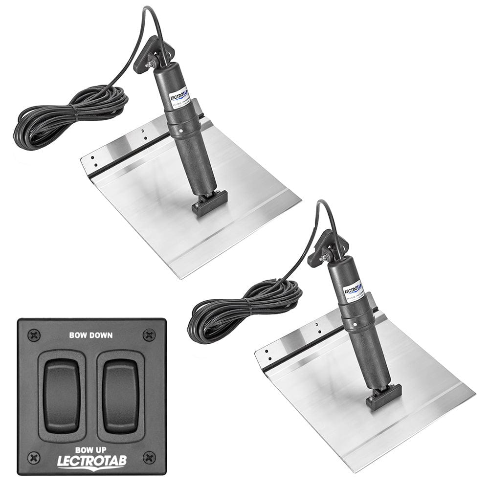 Lectrotab Qualifies for Free Shipping Lectrotab XKA 9x24 Aluminum Alloy Trim Tab Kit with Rocker #XKAF9X24A