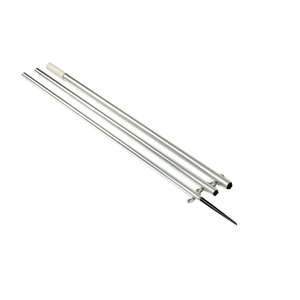 Lee's Tackle Inc. Qualifies for Free Shipping Lee's 15' MKII Bright Silver Pole Black Spike 1-3/8" OD #AO8715CR-1