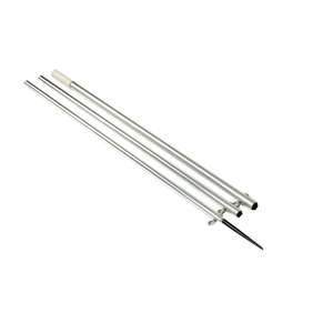 Lee's Tackle Inc. Qualifies for Free Shipping Lee's 18' MKII Bright Silver Pole Black Spike 1-1/2" OD #AO8718CR