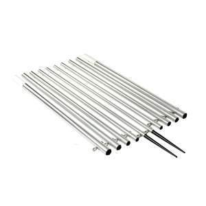 Lee's Tackle Inc. Qualifies for Free Shipping Lee's 22' Bright Silver Outrigger Poles #AP3722SK-2