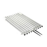 Lee's Tackle Inc. Qualifies for Free Shipping Lee's 22' Bright Silver Outrigger Poles #AP3722SK-2