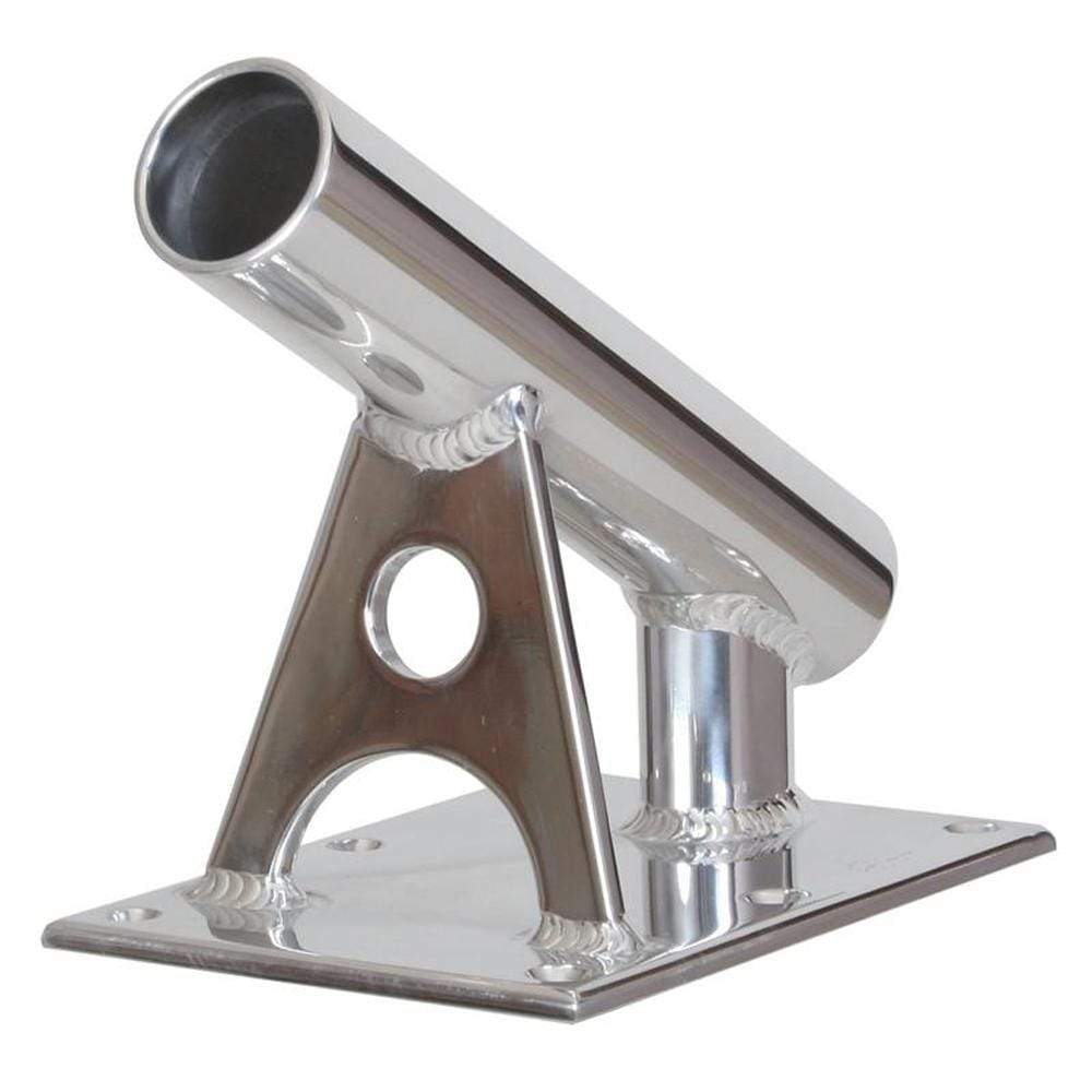 Lee's Tackle Inc. Qualifies for Free Shipping Lee's Center Rigger Holder 30 Deg 1.5" Tripod Bright Silver #MX7002CR