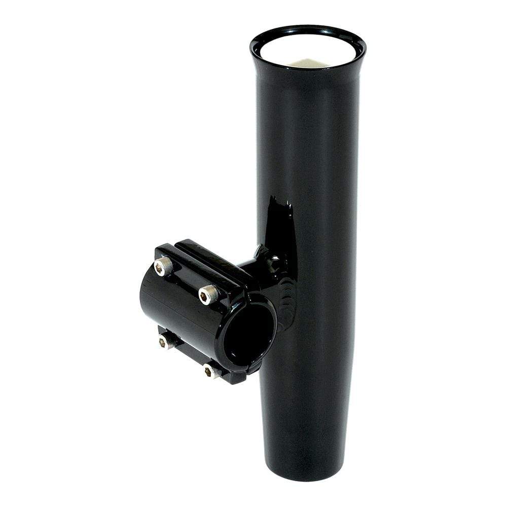 Lee's Tackle Inc. Qualifies for Free Shipping Lee's Clamp-On Rod Holder Black Alum Horiz Pipe Size #1 #RA5201BK