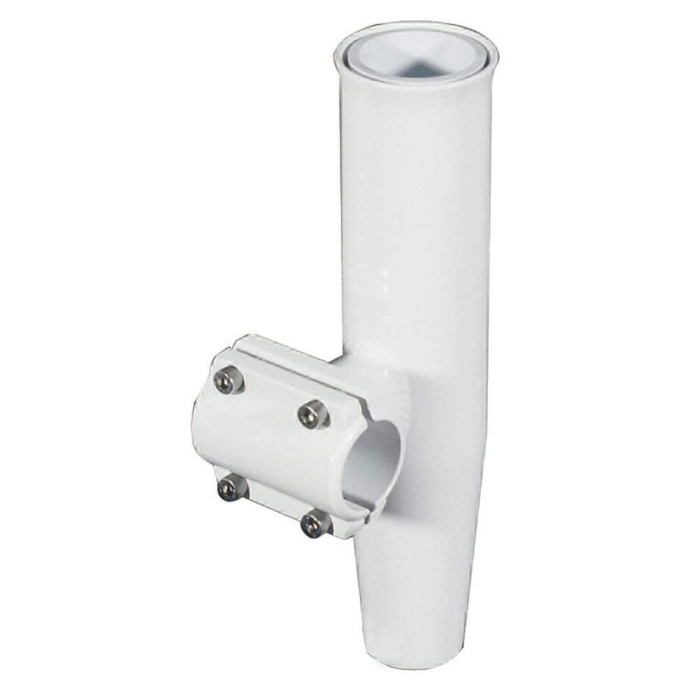 Lee's Tackle Inc. Qualifies for Free Shipping Lee's Clamp-On Rod Holder White Alum Horiz Pipe Size #3 #RA5203WH