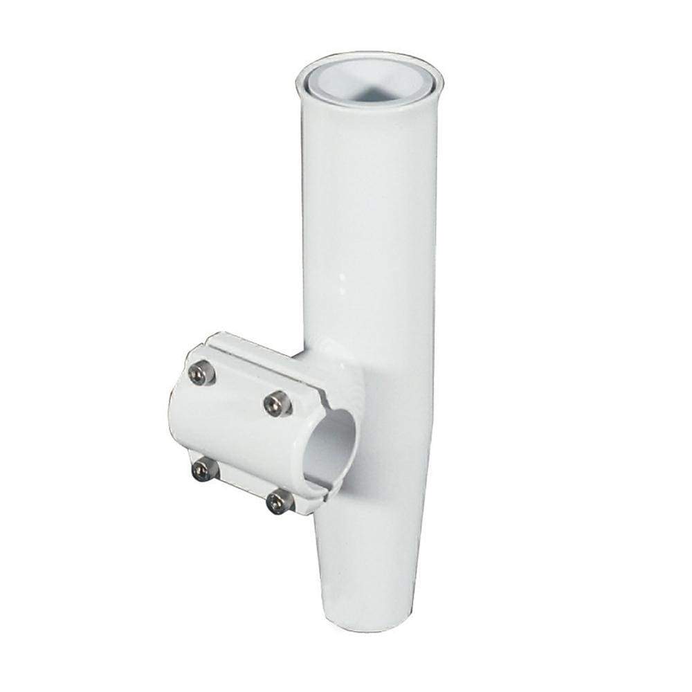 Lee's Tackle Inc. Qualifies for Free Shipping Lee's Clamp-On Rod Holder White Alum Horiz Pipe Size #4 #RA5204WH