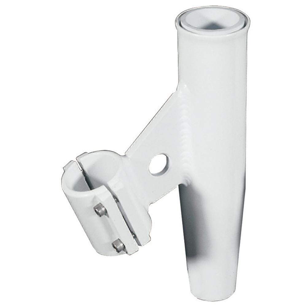 Lee's Tackle Inc. Qualifies for Free Shipping Lee's Clamp-On Rod Holder White Alum Vert Pipe Size #4 #RA5004WH