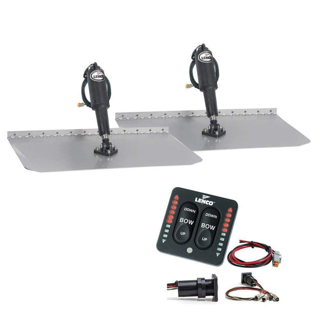 Lenco Marine Not Qualified for Free Shipping Lenco 12" x 24" Trim Tab Kit with Indicator Switch #TT12X24I