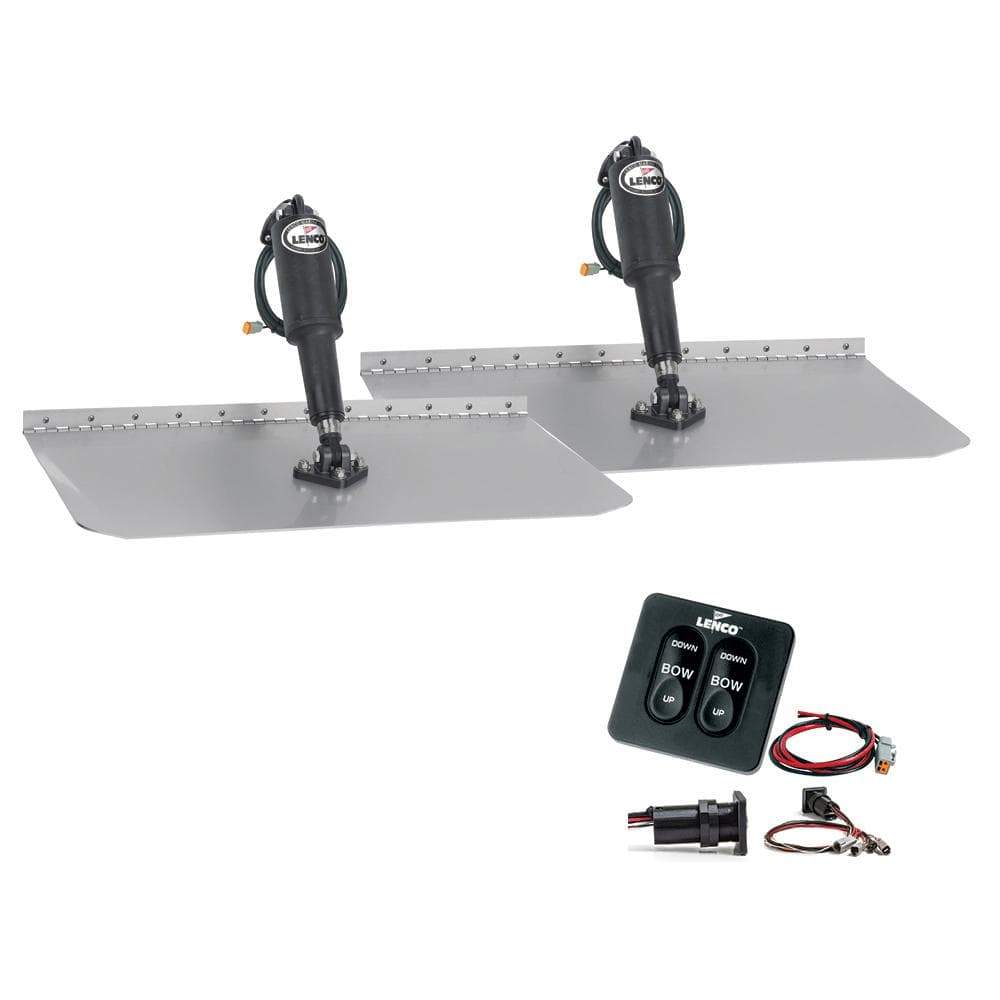 Lenco Marine Not Qualified for Free Shipping Lenco 12" x 24" Trim Tab Kit with Tactile Switch #TT12X24
