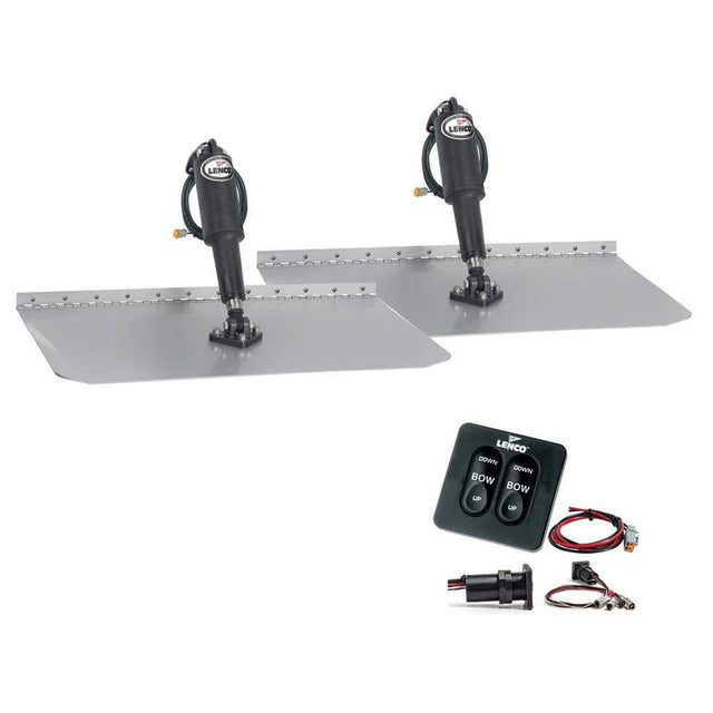 Lenco Marine Not Qualified for Free Shipping Lenco 12" x 24" Trim Tab Kit with Tactile Switch #TT12X24