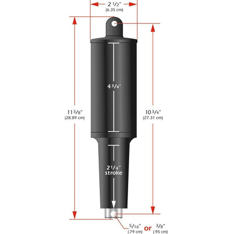 Lenco Marine Not Qualified for Free Shipping Lenco 24v 2-1/4" Stroke Extreme Duty Actuator with 6' #15062-001