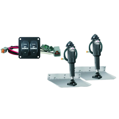 Lenco Marine Qualifies for Free Shipping Lenco 9" x 12" Standard Trim Tab Kit & Double Rocker Switch #15101-104
