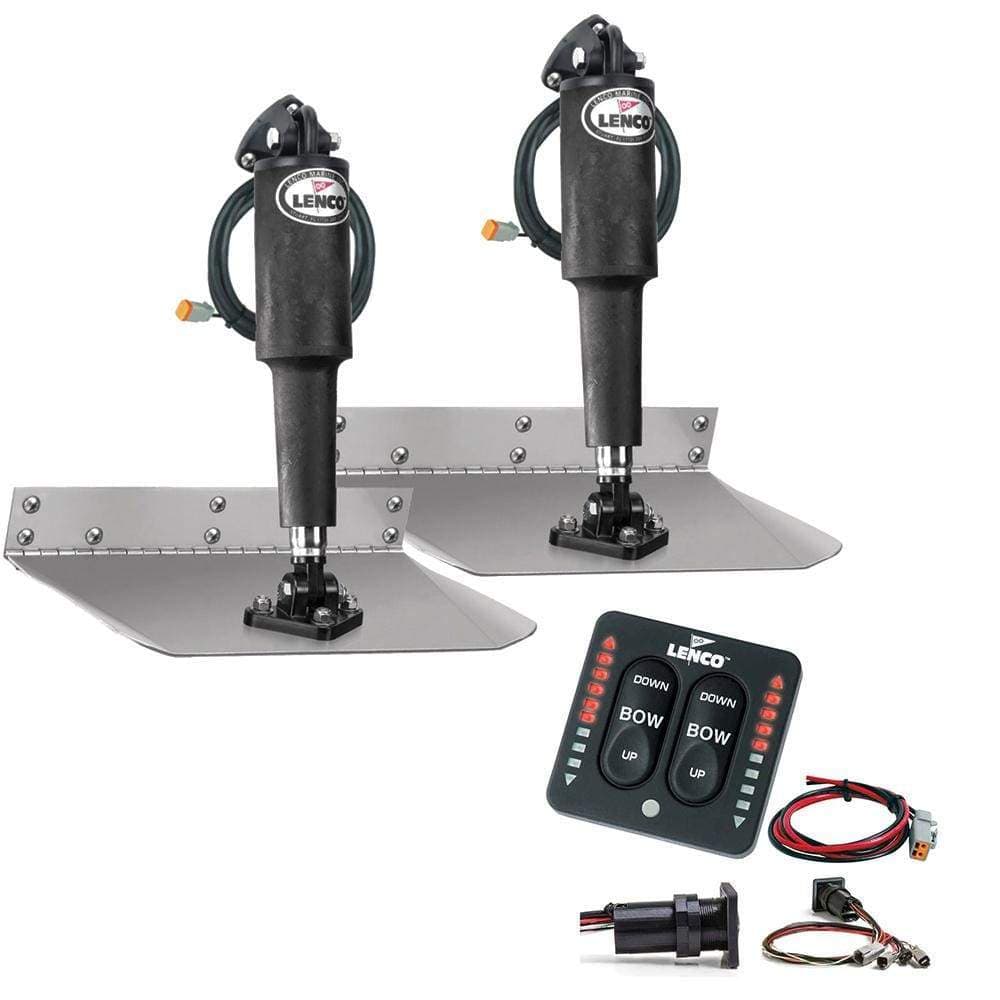 Lenco Marine Qualifies for Free Shipping Lenco 9" x 18" Trim Tab Kit with Indicator Switch #TT9X18I