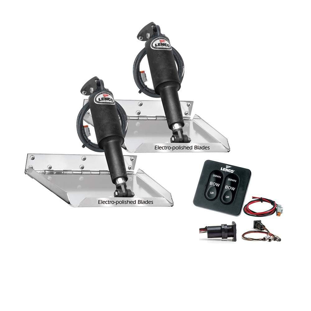 Lenco Marine Qualifies for Free Shipping Lenco 9" x 9" Performance Tab Kit with Tactile Switch #RT9X9