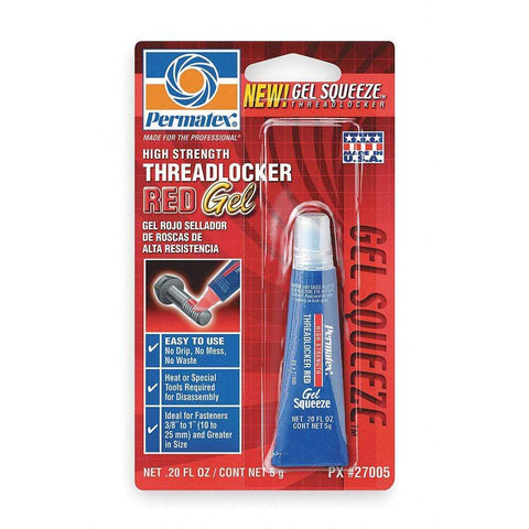 Loctite-Permatex Qualifies for Free Shipping Loctite-Permatex Threadlocker Red Gel 5g #27005