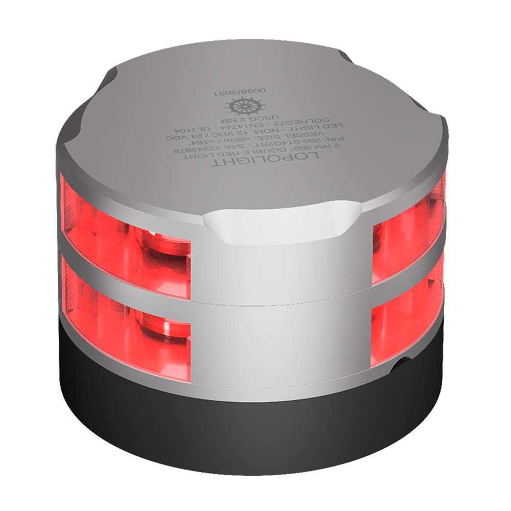 Lopolight Qualifies for Free Shipping Lopolight 360-Degree Double Stacked Red Nav Light 2nm #200-014G2ST