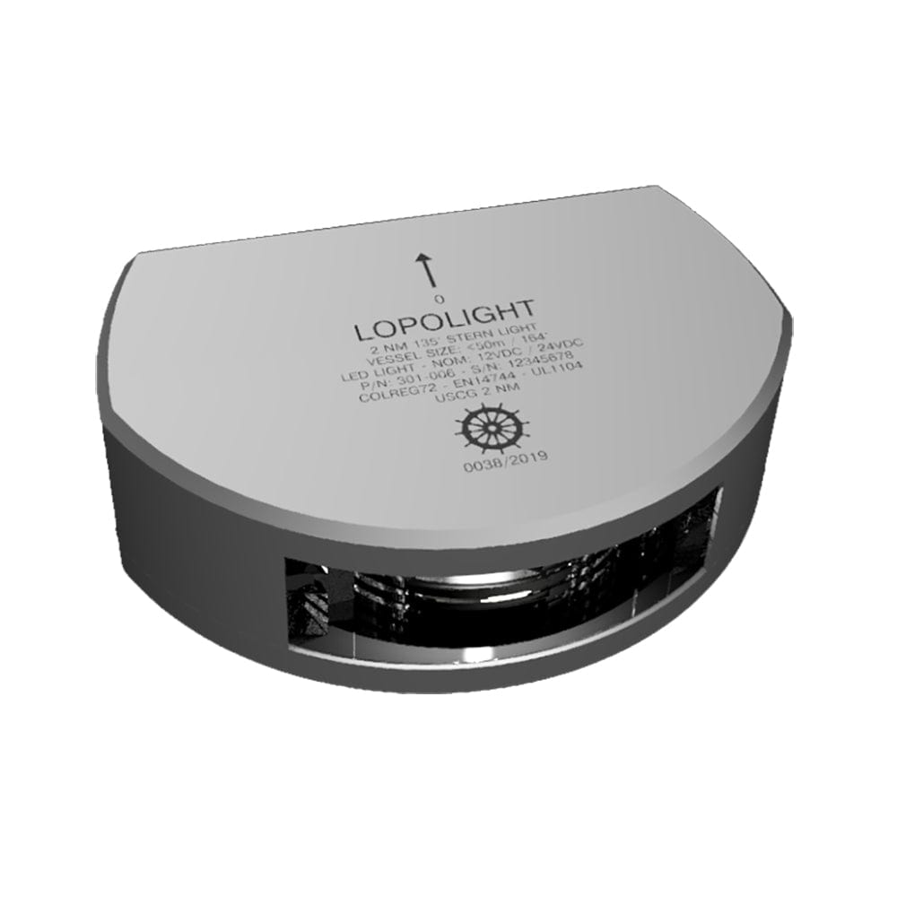 Lopolight Qualifies for Free Shipping Lopolight Stern Light 2nm 6m Cable Silver Housing #301-006-6M