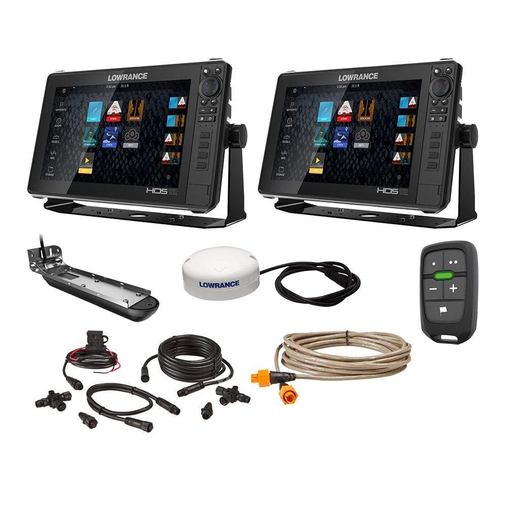 Lowrance Not Qualified for Free Shipping Lowrance HDS Live 12 & 12 Inch Displays Boat-in-a-Box #000-15783-001
