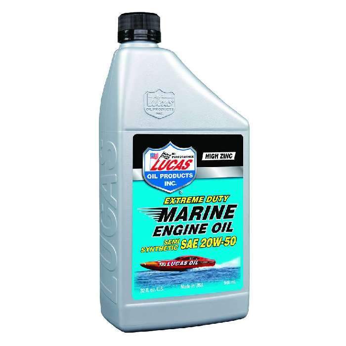 Lucas Oil Qualifies for Free Shipping Lucas Oil Marine Semi-Synthetic 20W-50 Quart #10654