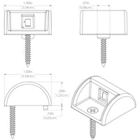 Lumitec Andros Courtesy Light White Housing Warm White Light #101224
