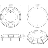 Lumitec Qualifies for Free Shipping Lumitec Aurora LED Dome Light White and Blue Output 12v #101075