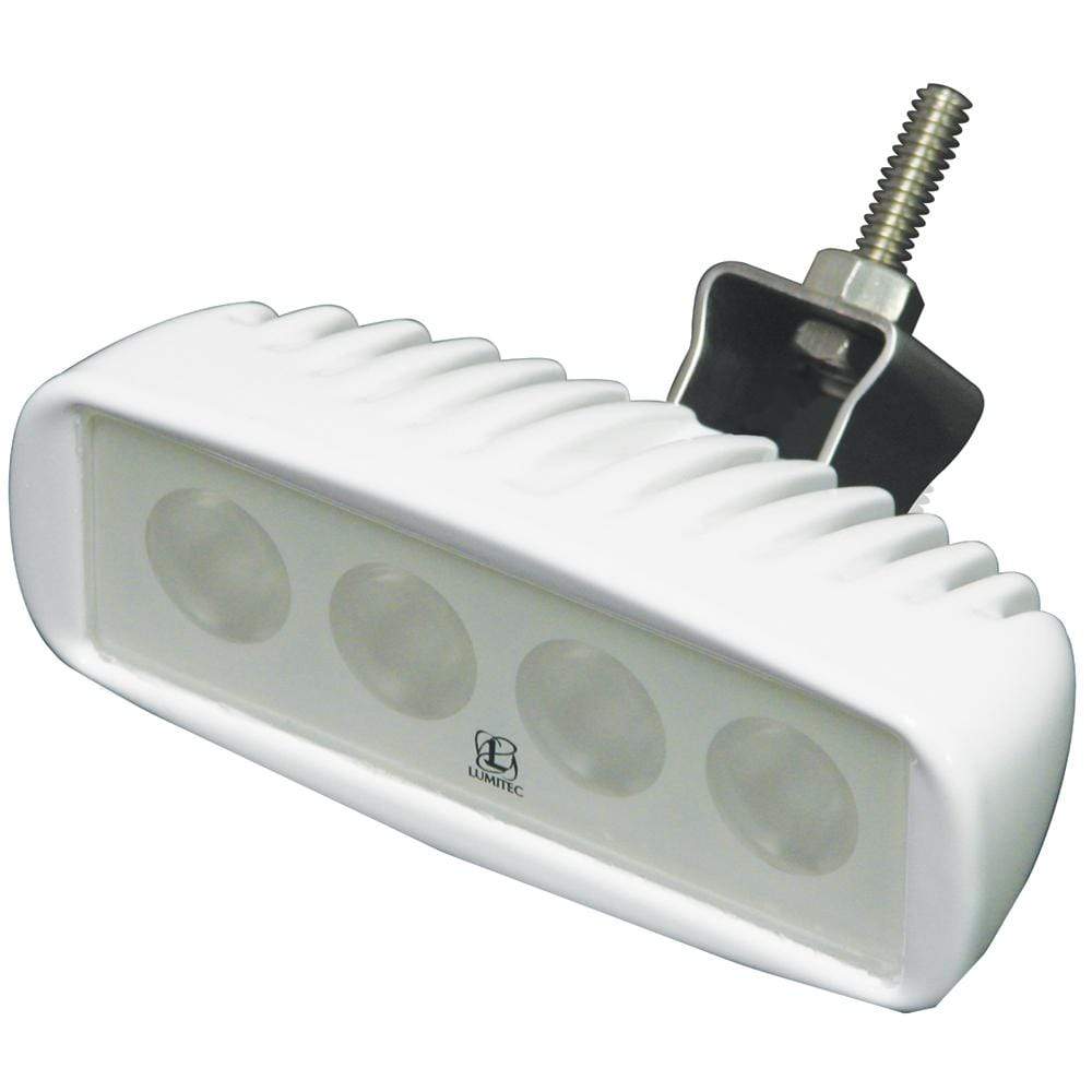 Lumitec Qualifies for Free Shipping Lumitec Caprera LED Flood Light Bracket Mount White #101040